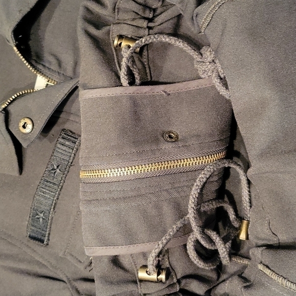 Eden SOCIETY olive military safari utility field Landgirl cinch jacket - Picture 12 of 15